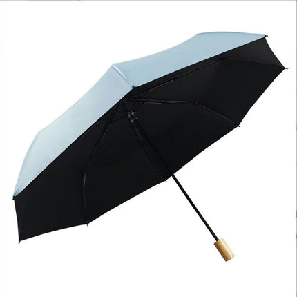 Travel Sun & Rain Umbrella, Small UV Compact Folding Umbrella 8 Ribs Lightweight Umbrella