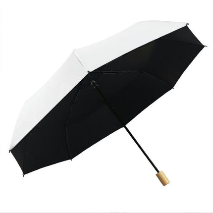 Travel Sun & Rain Umbrella, Small UV Compact Folding Umbrella 8 Ribs Lightweight Umbrella