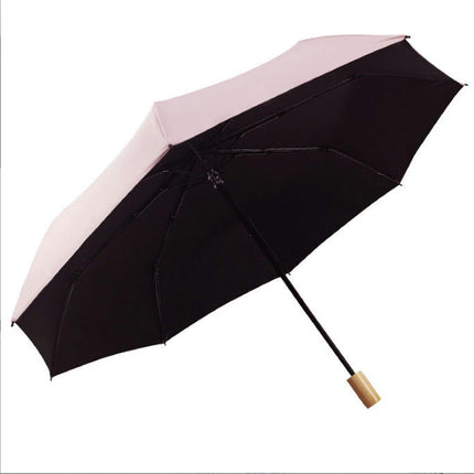 Travel Sun & Rain Umbrella, Small UV Compact Folding Umbrella 8 Ribs Lightweight Umbrella