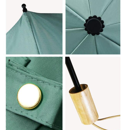 Travel Sun & Rain Umbrella, Small UV Compact Folding Umbrella 8 Ribs Lightweight Umbrella