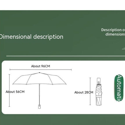 UV Sun Umbrella Compact Folding Travel Umbrella Auto Open and Close for Windproof, Rainproof