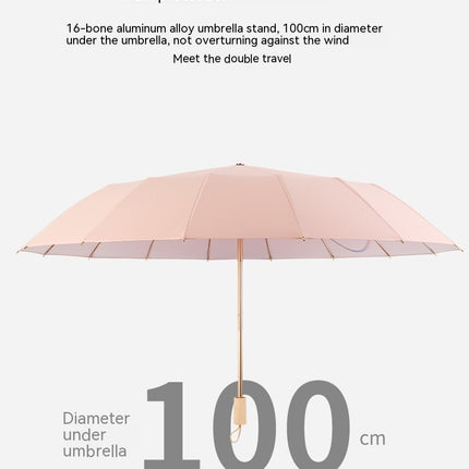 Sun and Rain Umbrella Folding Travel Sun Umbrella Anti-UV Protection Parasols Windproof Umbrella