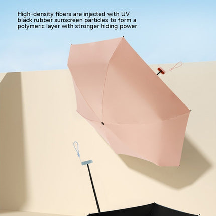 Mini Umbrella, UV Umbrella for Sun Portable Travel Umbrella for Sun and Rain Windproof Parasol