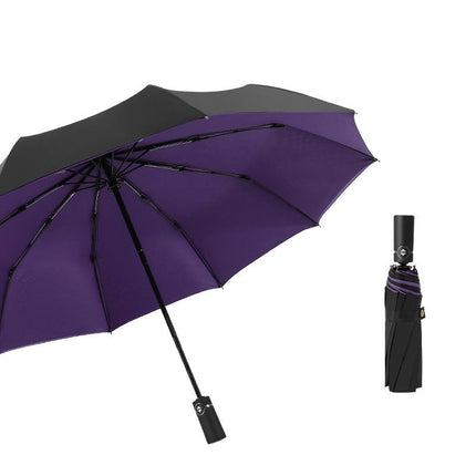 Automatic Folding Windproof Umbrella- Travel Umbrellas Compact for Portable Car Umbrella