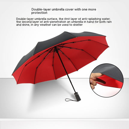 Automatic Folding Windproof Umbrella- Travel Umbrellas Compact for Portable Car Umbrella