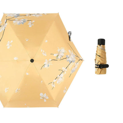 Small Mini Umbrella Light Folding Compact Travel Umbrella Sun & Rain UV Umbrellas for Kids And Women