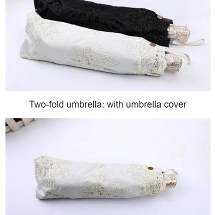 Lace Umbrella Folding Travel Umbrella Lightweight UV Rain And Sun Protection Umbrella