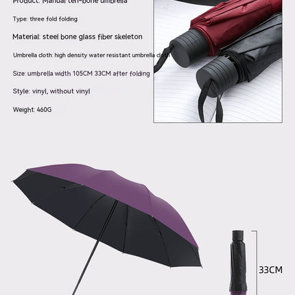 Wind Resistant Compact Travel Folding Umbrellas Umbrella for Men Women UV Sun Umbrella