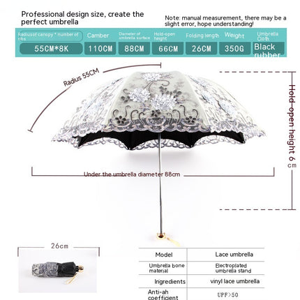 Sun Umbrella UV protection Compact Portable Travel Rain Umbrella For Women Waterproof Umbrella