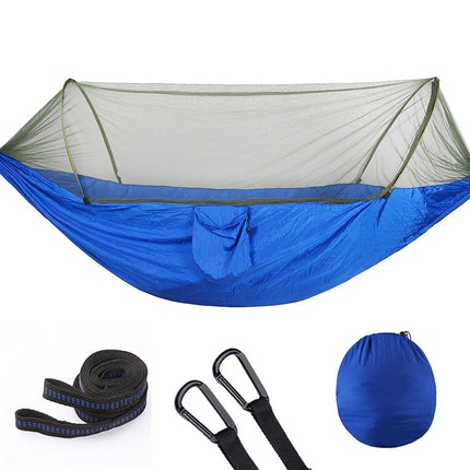 Automatic Quick Open Mosquito Net Hammock Single and Double Nylon Camping Mosquito Net Hammock