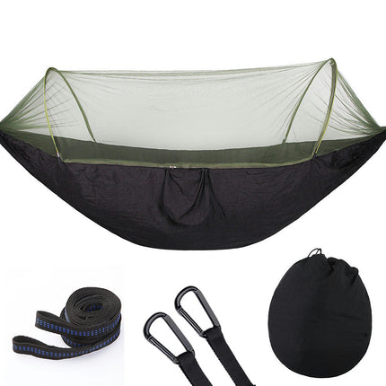 Automatic Quick Open Mosquito Net Hammock Single and Double Nylon Camping Mosquito Net Hammock