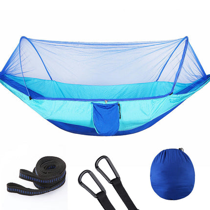 Automatic Quick Open Mosquito Net Hammock Single and Double Nylon Camping Mosquito Net Hammock