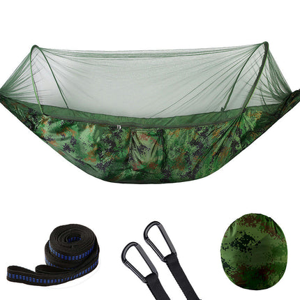 Automatic Quick Open Mosquito Net Hammock Single and Double Nylon Camping Mosquito Net Hammock