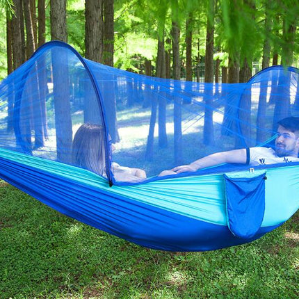 Automatic Quick Open Mosquito Net Hammock Single and Double Nylon Camping Mosquito Net Hammock