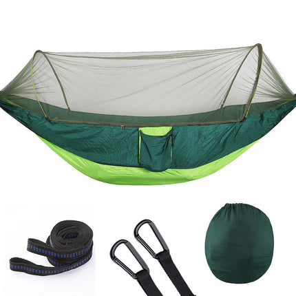 Automatic Quick Open Mosquito Net Hammock Single and Double Nylon Camping Mosquito Net Hammock