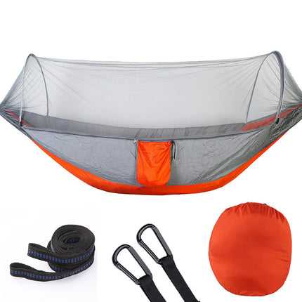 Automatic Quick Open Mosquito Net Hammock Single and Double Nylon Camping Mosquito Net Hammock