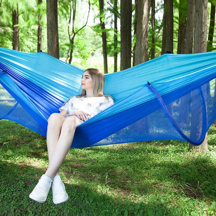 Automatic Quick Open Mosquito Net Hammock Single and Double Nylon Camping Mosquito Net Hammock