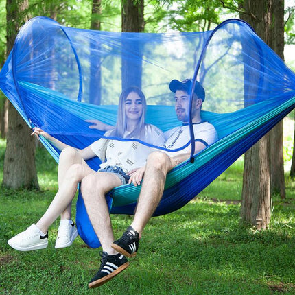 Automatic Quick Open Mosquito Net Hammock Single and Double Nylon Camping Mosquito Net Hammock