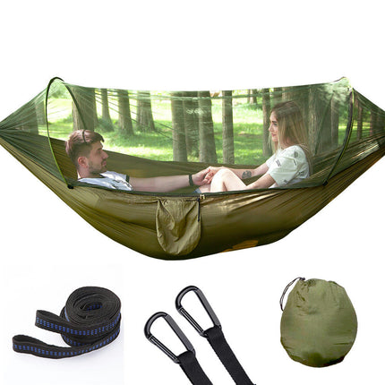 Automatic Quick Open Mosquito Net Hammock Single and Double Nylon Camping Mosquito Net Hammock