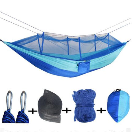 Wrinkled Fluorescent Nylon Spun Hammock Ultralight Parachute Fabric Hammock Mosquito Net Hammock