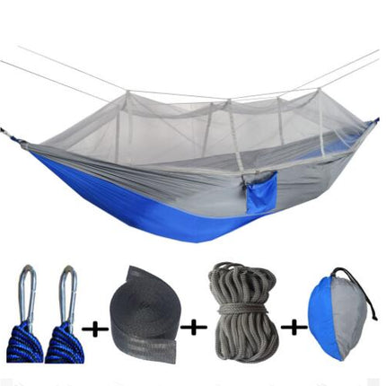 Outdoor Camping Nylon Swing Bed with Mosquito Net Single Double Mosquito Net Hammock