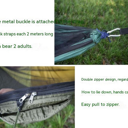 No Hanging Outdoor Mosquito Net HammockWilderness Camping Parachute Hammock