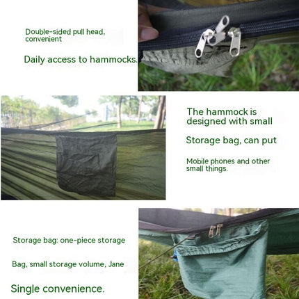 No Hanging Outdoor Mosquito Net HammockWilderness Camping Parachute Hammock