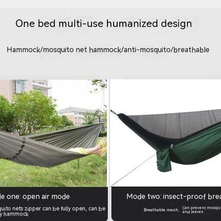 No Hanging Outdoor Mosquito Net HammockWilderness Camping Parachute Hammock