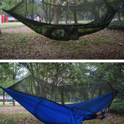 Automatic Quick Opening Hammock Parachute Fabric Anti-mosquito Anti-side Flip Mosquito Net Hammock