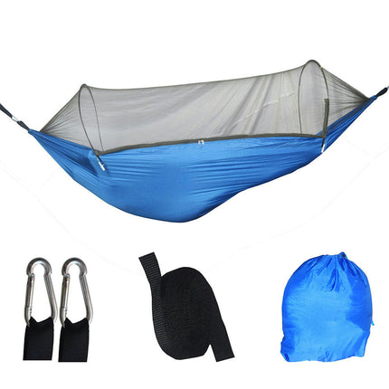 Automatic Quick Opening Hammock Parachute Fabric Anti-mosquito Anti-side Flip Mosquito Net Hammock