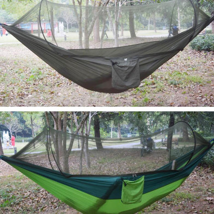 Automatic Quick Opening Hammock Parachute Fabric Anti-mosquito Anti-side Flip Mosquito Net Hammock