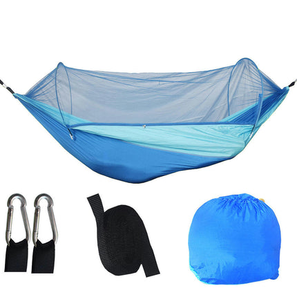 Automatic Quick Opening Hammock Parachute Fabric Anti-mosquito Anti-side Flip Mosquito Net Hammock