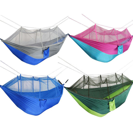 Camping Hammock with Mosquito Net - Ultra Lightweight and Durable Double/Single Travel Hammock