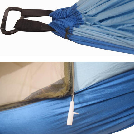 Camping Hammock with Mosquito Net, Portable Hammock with Tree Strap, Lightweight Nylon Parachute Hammock