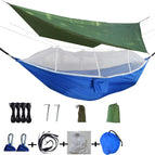 Blue (white net) +230 * 210CM military green