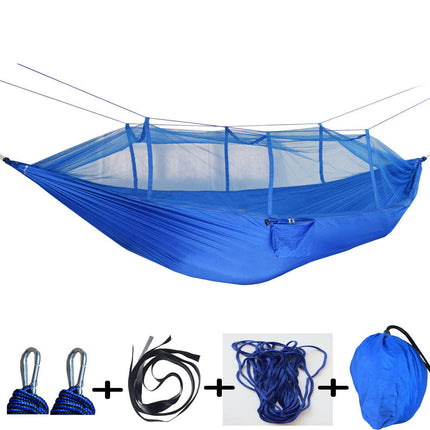 Outdoor Hammock with Mosquito Net Camping Ultralight Nylon Single and Double Hammock