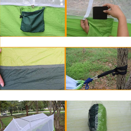 Outdoor Hammock with Mosquito Net Camping Ultralight Nylon Single and Double Hammock