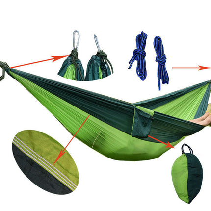 Ultralight Travel Camping Hammock Breathable Quick Dry Parachute Hammock for Outdoor Indoor Garden