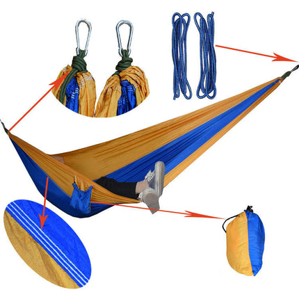 Ultralight Travel Camping Hammock Breathable Quick Dry Parachute Hammock for Outdoor Indoor Garden