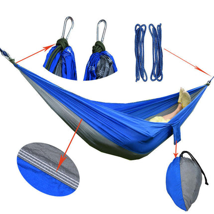 Ultralight Travel Camping Hammock Breathable Quick Dry Parachute Hammock for Outdoor Indoor Garden