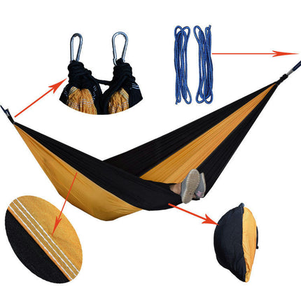 Ultralight Travel Camping Hammock Breathable Quick Dry Parachute Hammock for Outdoor Indoor Garden