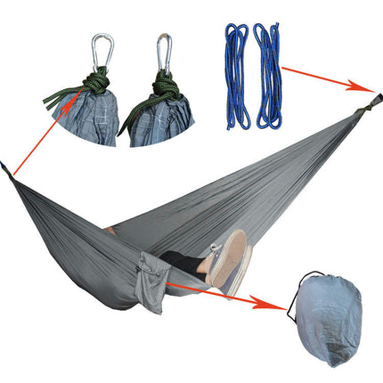 Ultralight Travel Camping Hammock Breathable Quick Dry Parachute Hammock for Outdoor Indoor Garden