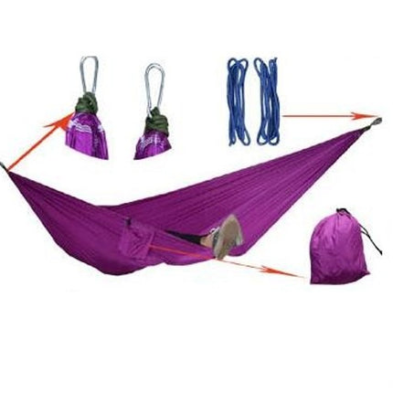 Ultralight Travel Camping Hammock Breathable Quick Dry Parachute Hammock for Outdoor Indoor Garden