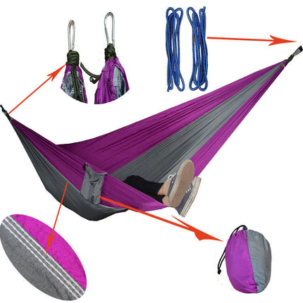 Ultralight Travel Camping Hammock Breathable Quick Dry Parachute Hammock for Outdoor Indoor Garden