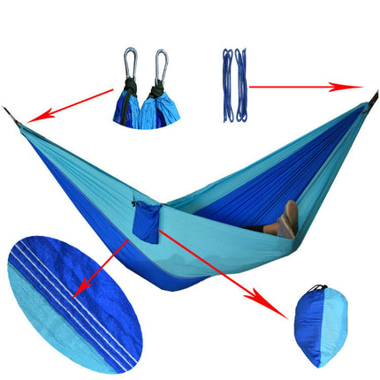 Ultralight Travel Camping Hammock Breathable Quick Dry Parachute Hammock for Outdoor Indoor Garden