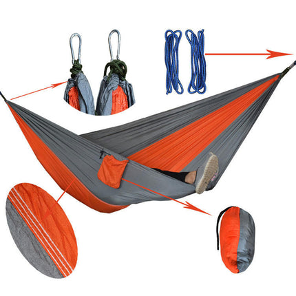 Ultralight Travel Camping Hammock Breathable Quick Dry Parachute Hammock for Outdoor Indoor Garden