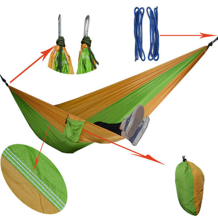 Ultralight Travel Camping Hammock Breathable Quick Dry Parachute Hammock for Outdoor Indoor Garden