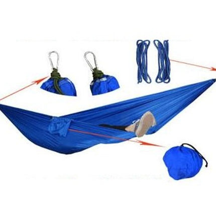 Ultralight Travel Camping Hammock Breathable Quick Dry Parachute Hammock for Outdoor Indoor Garden