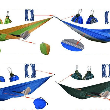 Ultralight Travel Camping Hammock Breathable Quick Dry Parachute Hammock for Outdoor Indoor Garden