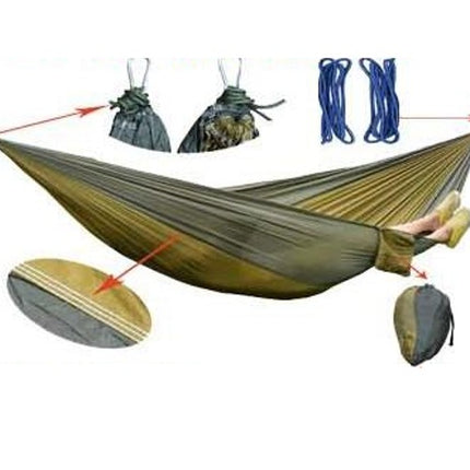 Ultralight Travel Camping Hammock Breathable Quick Dry Parachute Hammock for Outdoor Indoor Garden